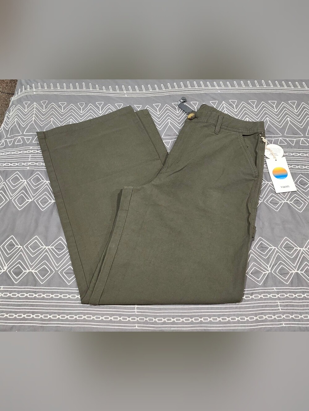 Vuori Womens Getaway Pants In Dark Oregano Size Large